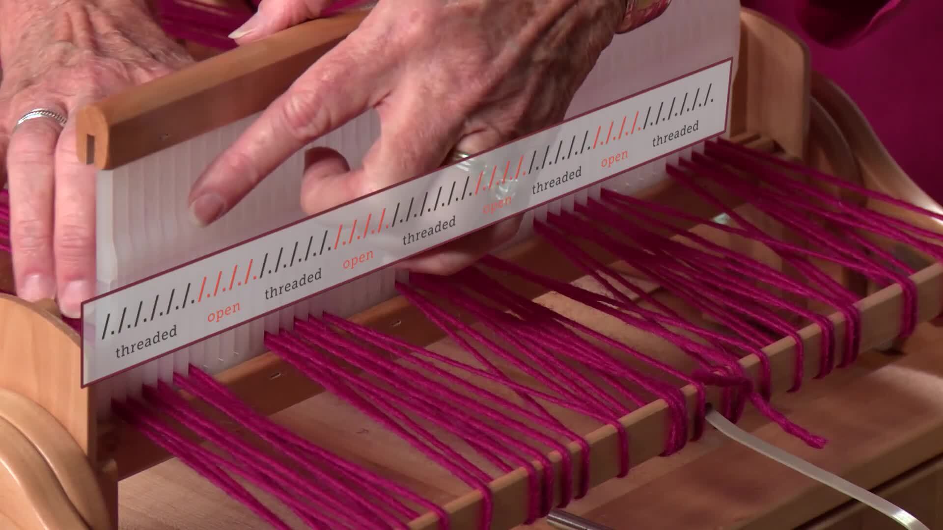 Open-Weave Felted Scarf: Warping