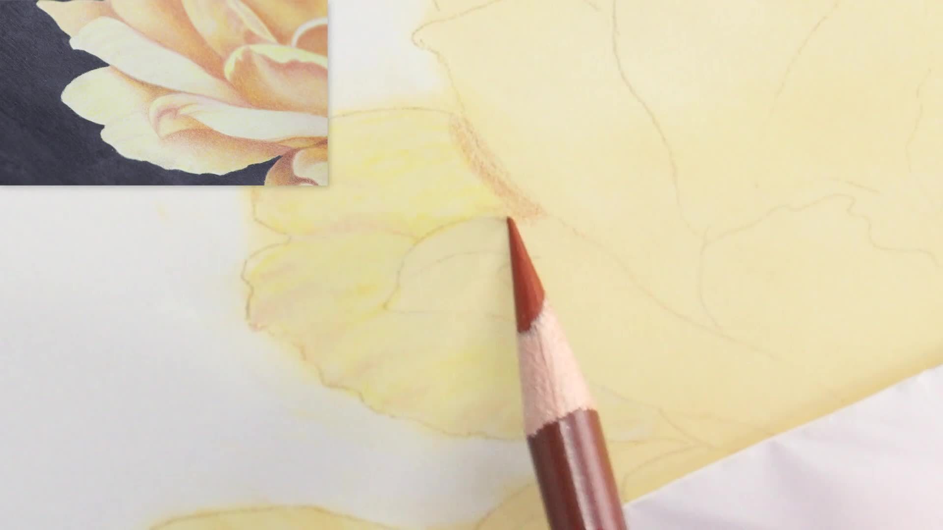 Steps 1 & 2: Pan Pastel Layer & Highlight Petal