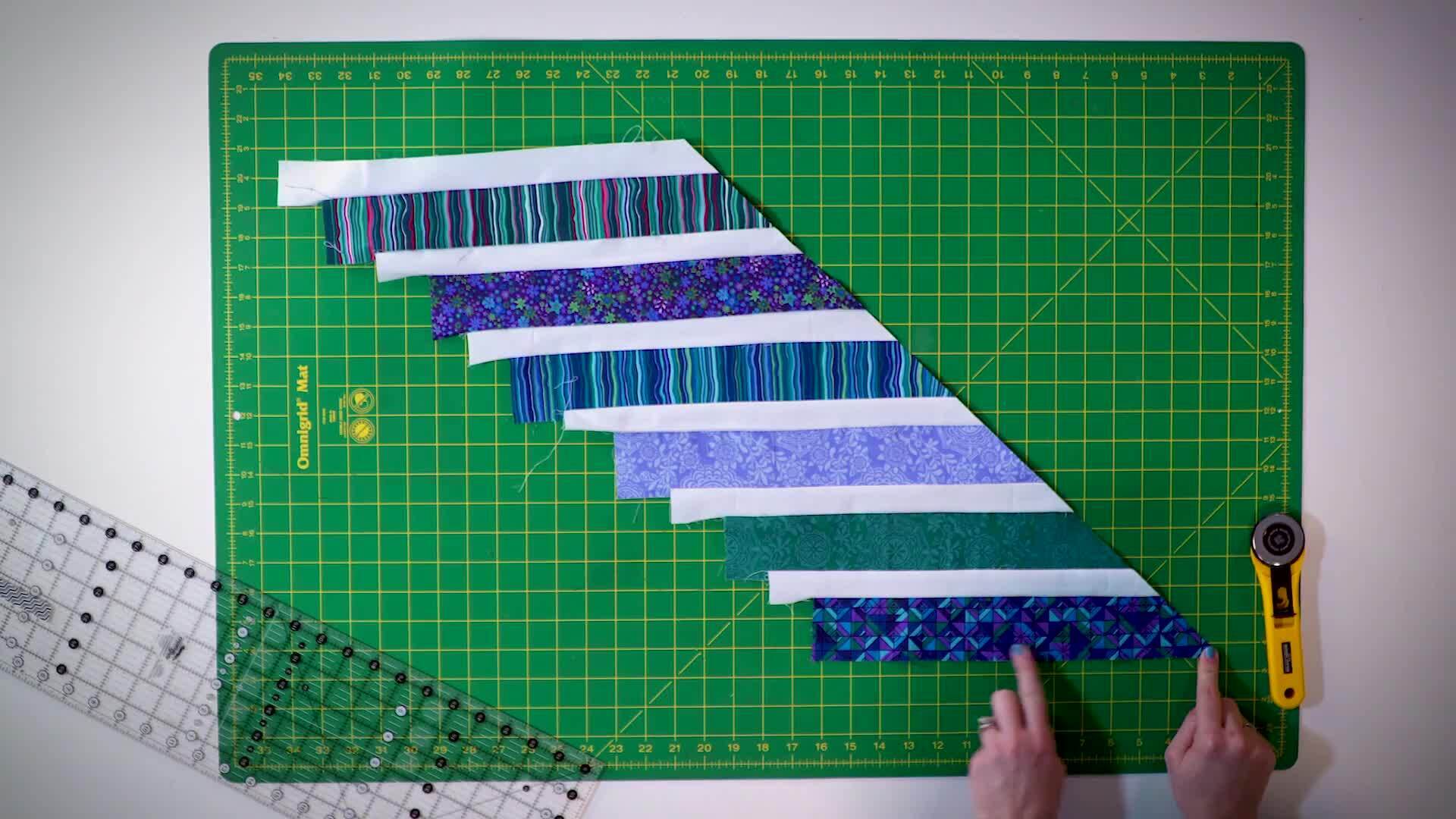 Strip-Pieced Contemporary Chevron Quilt