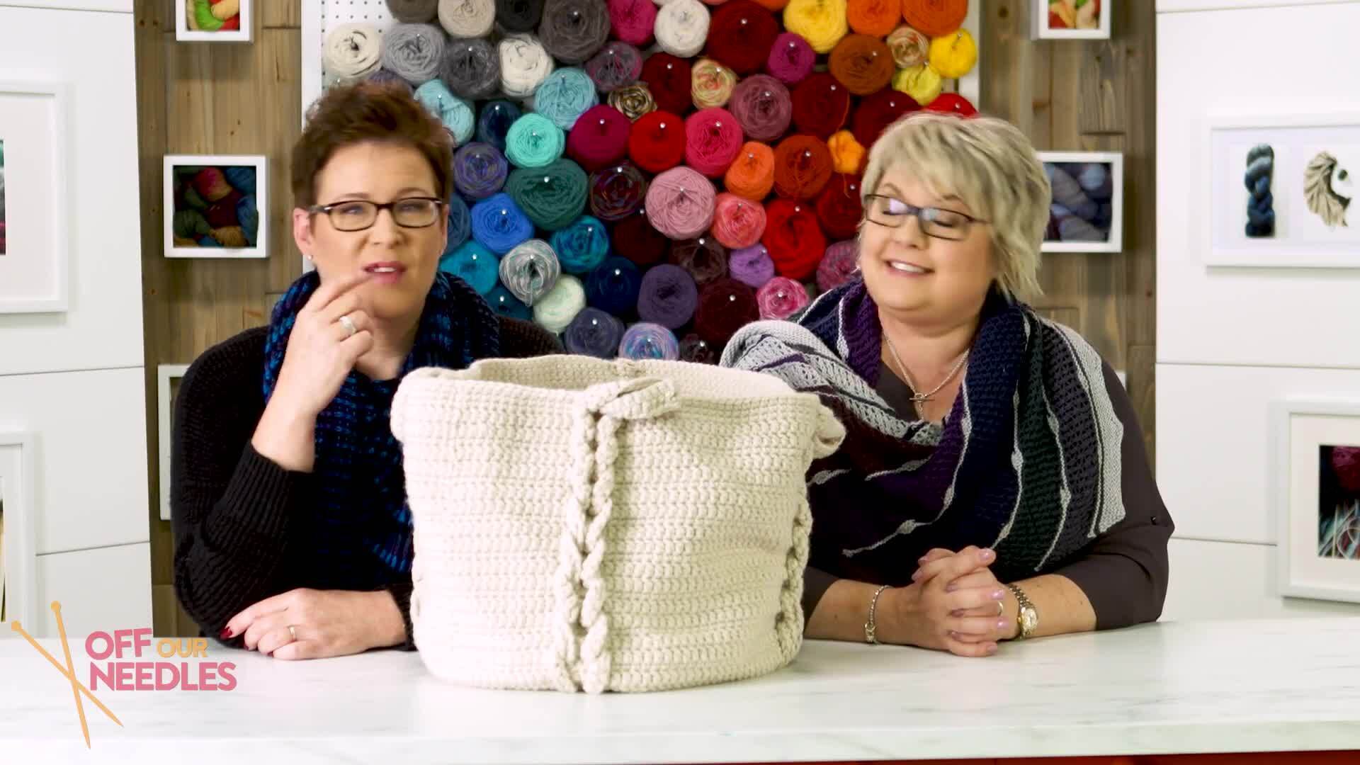Knit and Crochet HOME DECOR Ideas: Baskets, Poufs + Afghans