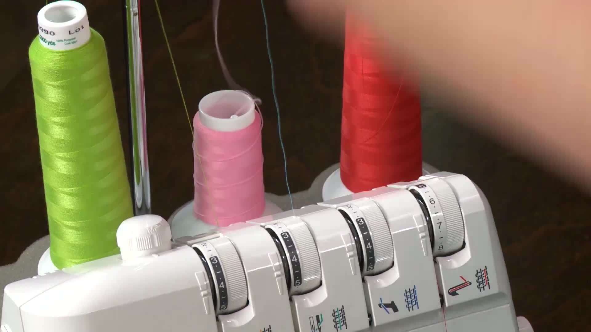 Serging With Decorative Threads