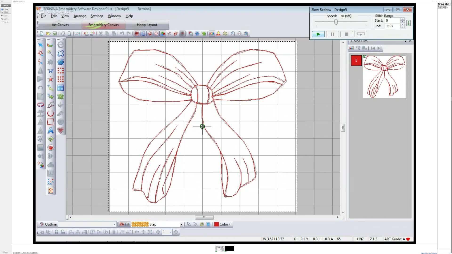 Stitching Out Redwork