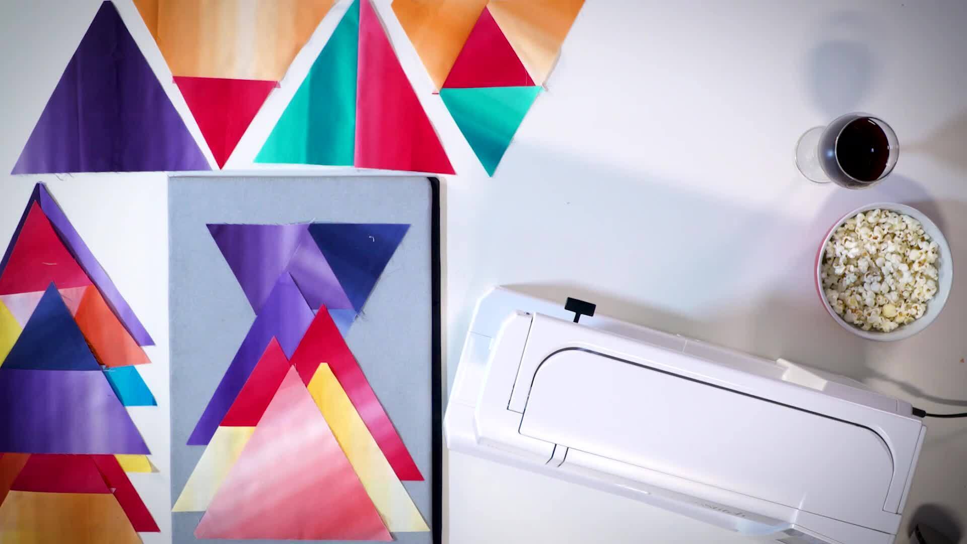 Colorful Geometric Quilt