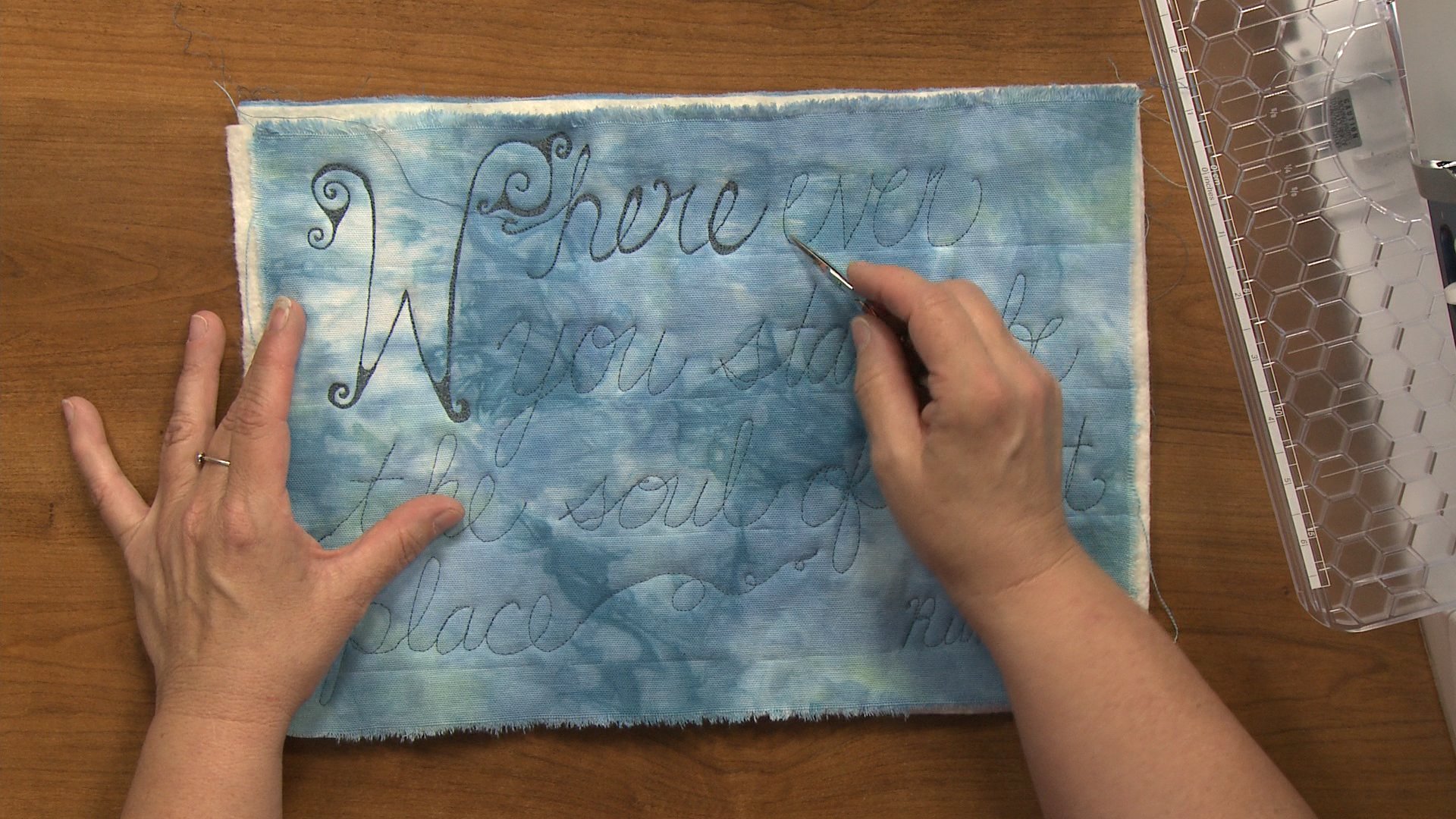 Embellish With Additional Passes, Thread Painting & Flourishes