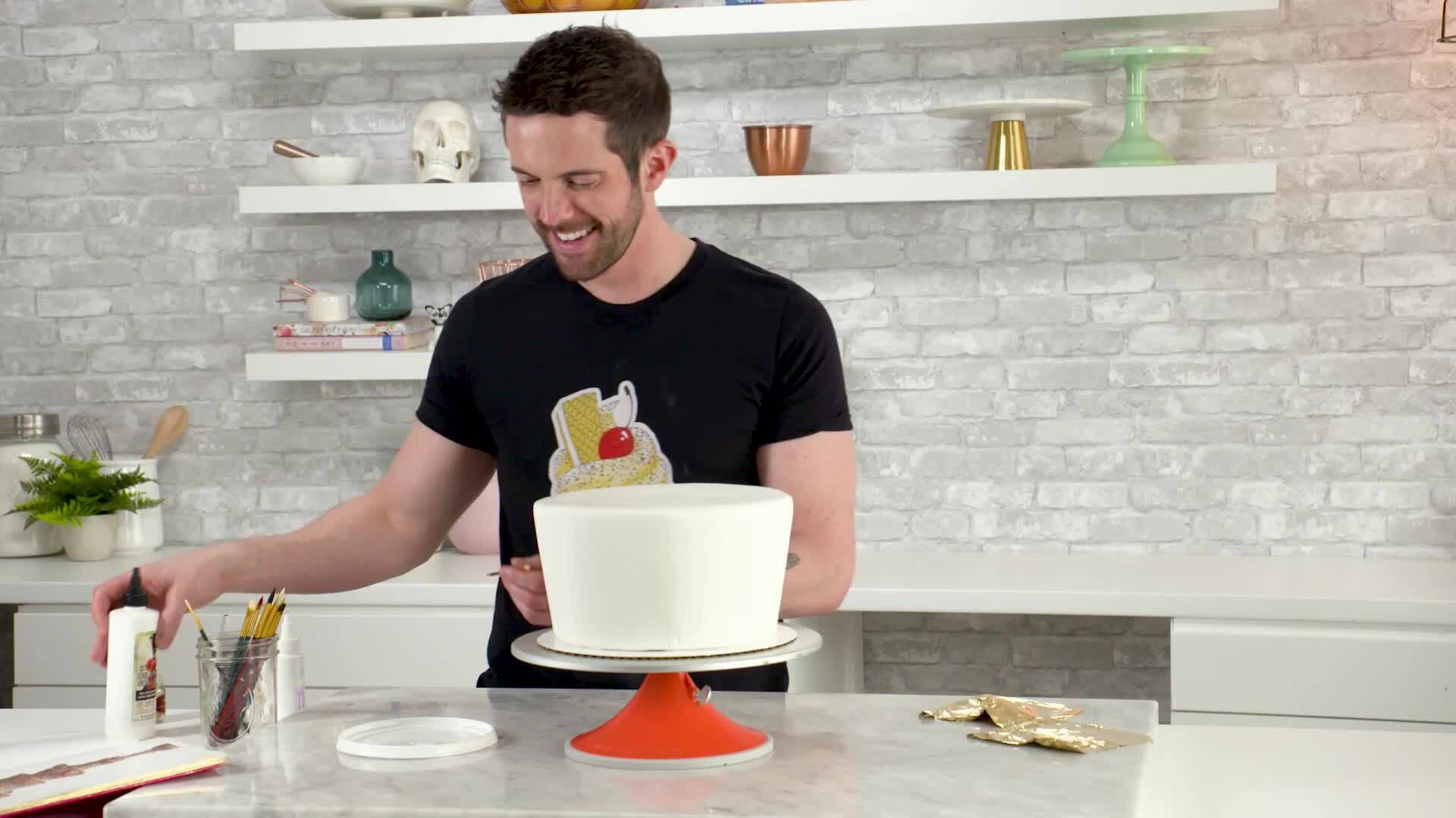 Hand-Painted Hero Cake