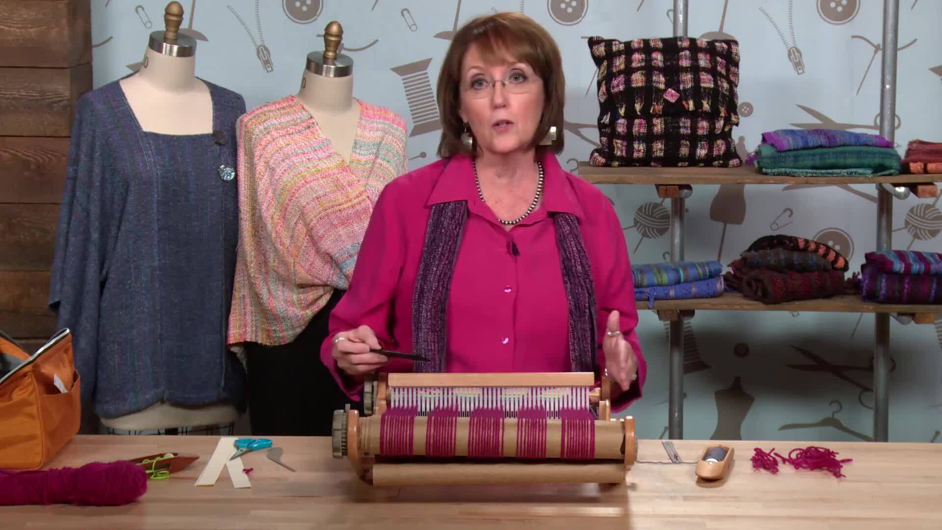 Open-Weave Felted Scarf: Weaving & Felting