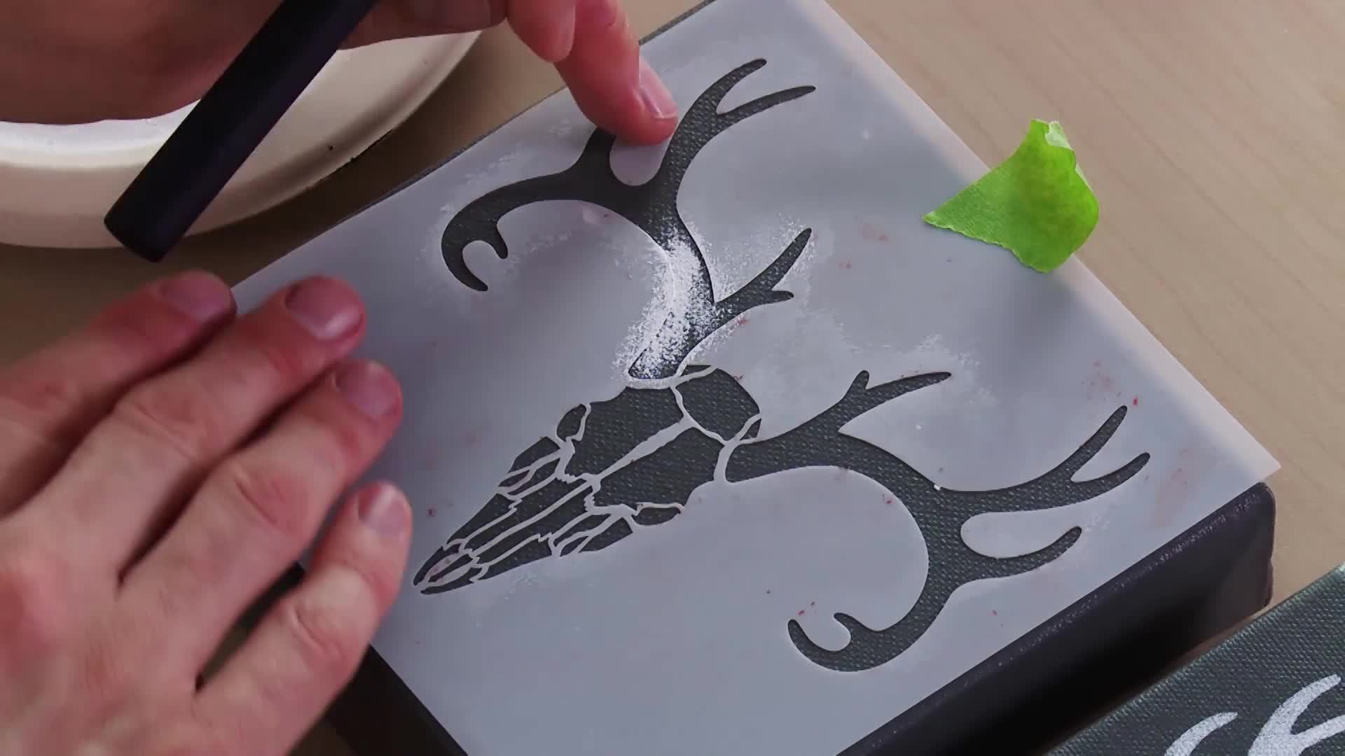 Stenciling on Canvas