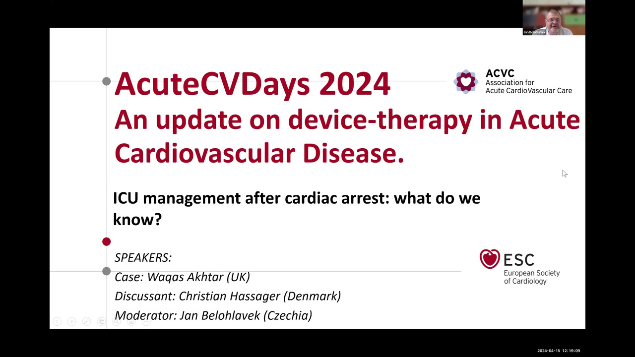 ACVC Talks - episode 2 - device therapy in acute cardiovascular disease