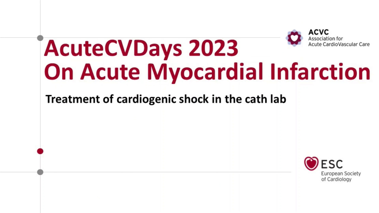 ACVC Talks - Acute MI - Treatment of cardiogenic shock in the cath lab