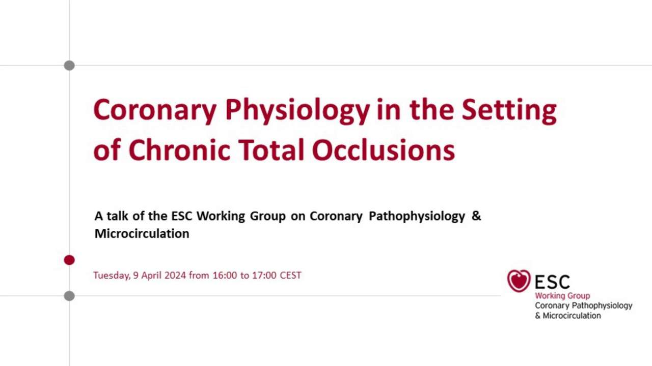 Coronary physiology in the setting of chronic total occlusions