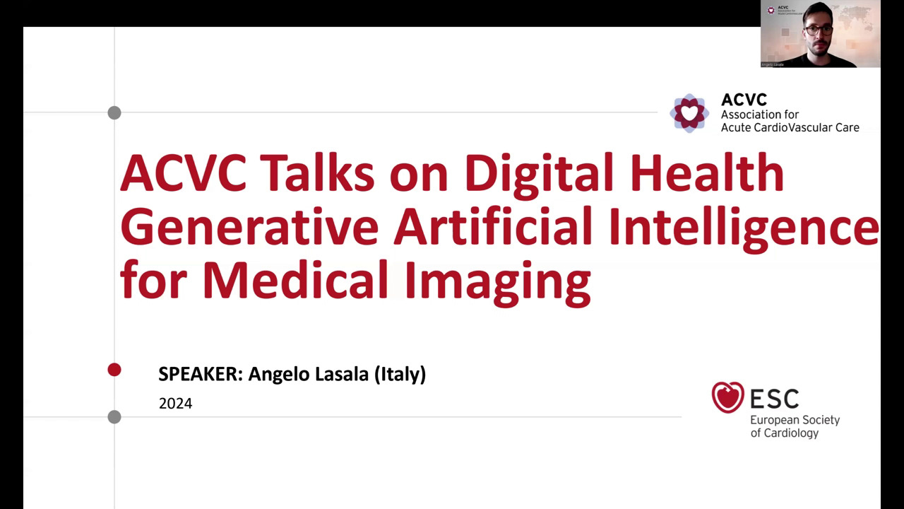 ACVC Talks - Digital Health: Generative Artificial Intelligence for medical imaging - Episode  10