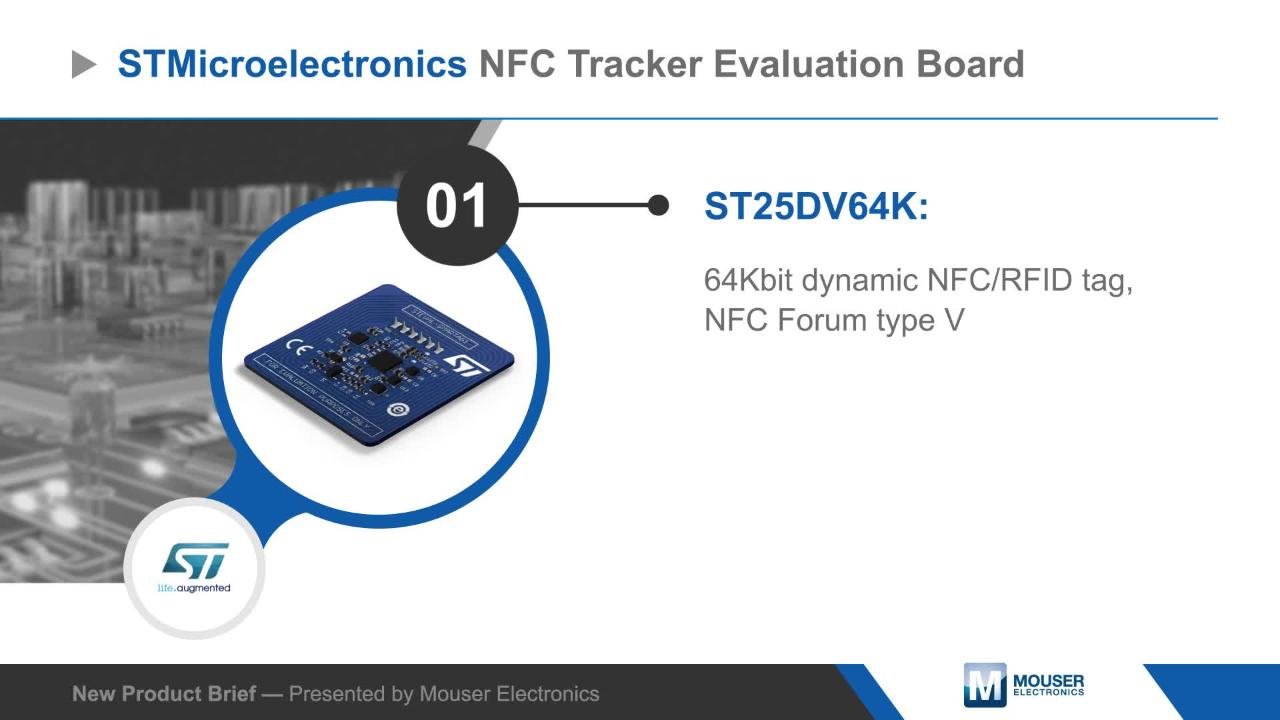 STEVAL-SMARTAG1 Entwicklungsboard – NFC/RFID-Tag Mit ST25DV64K & STM32 – RF-Analog-Tool – 1 Stück