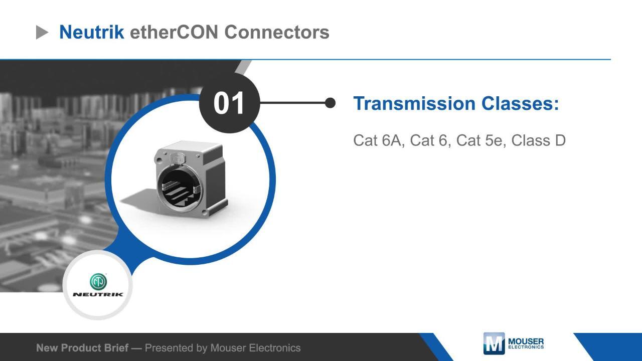 etherCON Connectors - Neutrik