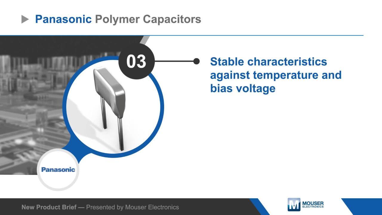 폴리머 및 필름 MLCC 대체품 - Panasonic | Mouser