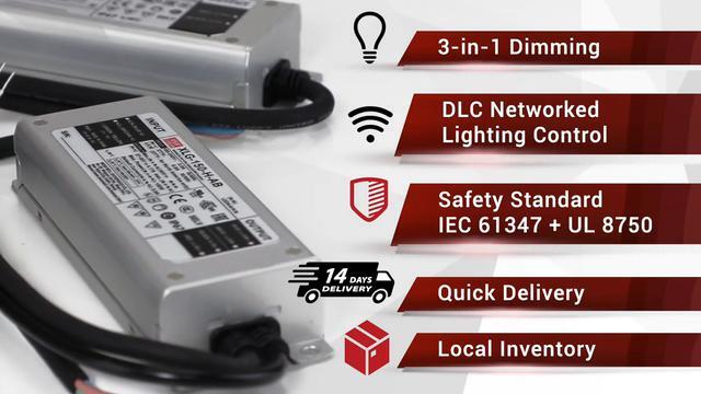 thumbnail image 2 of Mean Well XLG-240-H-AB LED Driver - 240W 60V 4900mA Constant Power Mode With IP67 Rating 2 of 12