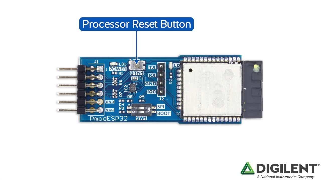 Module Communication Sans Fil Pmod ESP32 - Wi-Fi, Bluetooth, IoT - 6