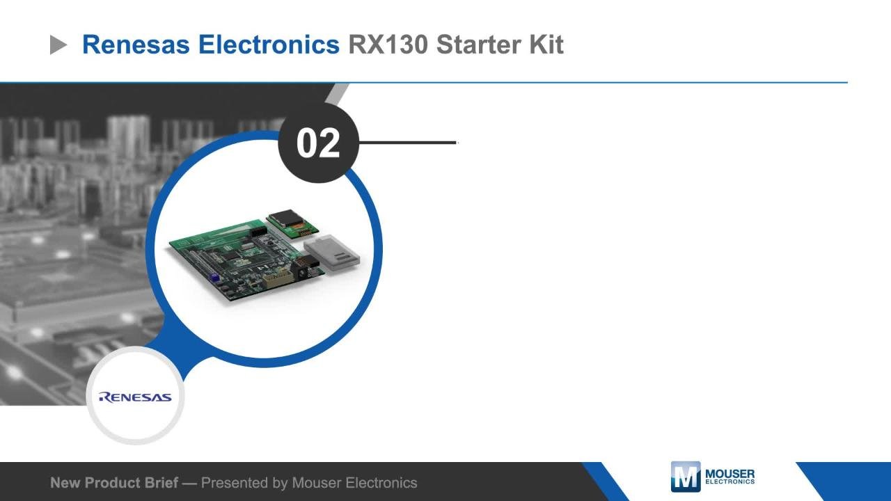 RX130 Starter Kit - Renesas | Mouser