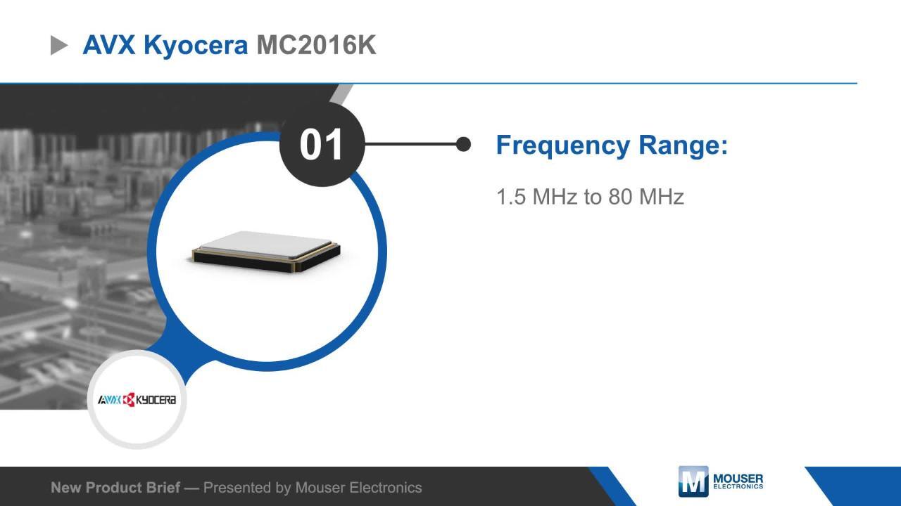 MC2016K 자동차 수정 발진기 - KYOCERA AVX | Mouser