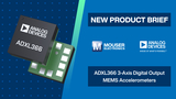 Analog Devices ADXL366 3-Axis MEMS Accelerometers: New Product Brief | Mouser Electronics