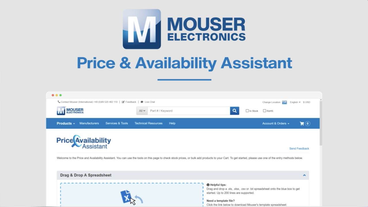 Mouser website new arrivals