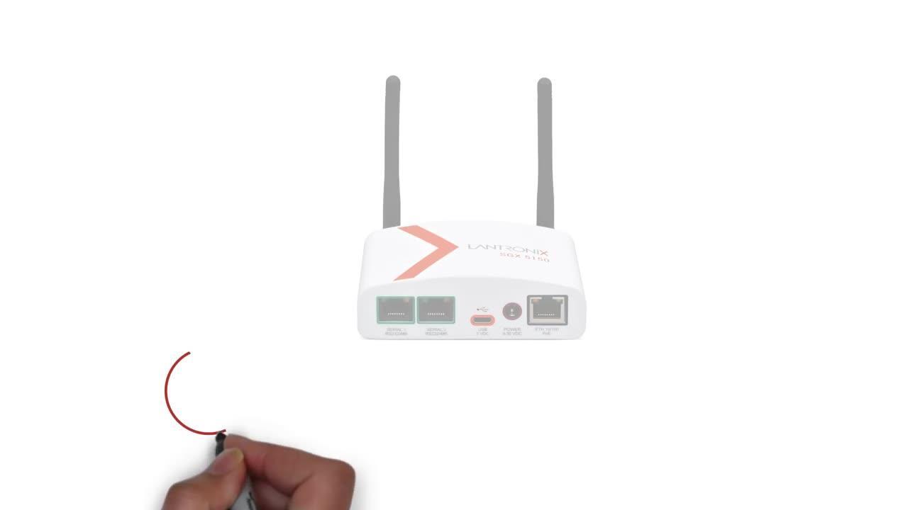 Lantronix Sgx 5150 Iot Device Gateway Dual Band Wireless and Eth 並行輸入品