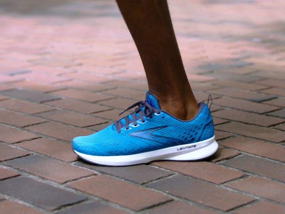 Brooks Levitate 5 Men's Neutral Running Shoe - India Ink/Blue/Green Gecko -  8.5
