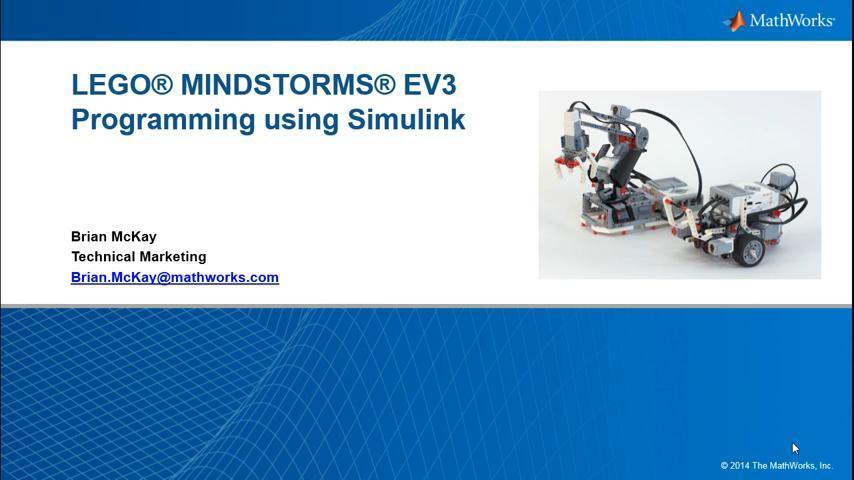 LEGO MINDSTORMS EV3 Programming Using Simulink MATLAB Simulink