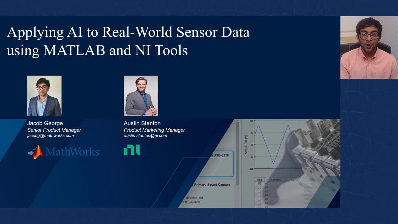 Applying AI to Real-World Sensor Data using MATLAB and NI Tools