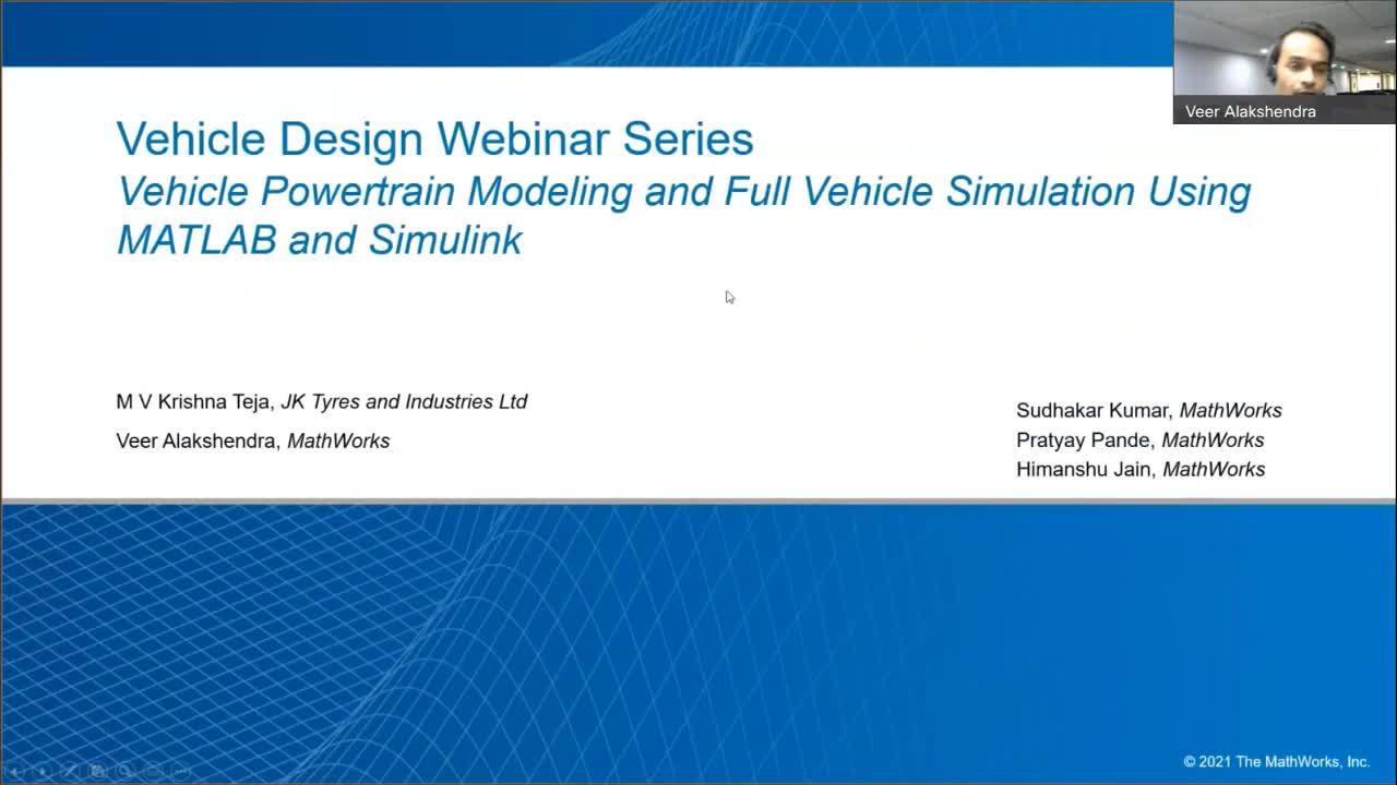 Vehicle Powertrain Modeling and Full Vehicle Simulation Using