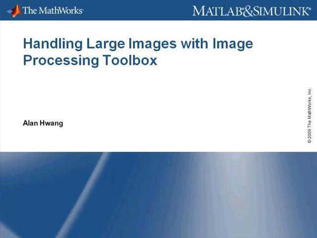 Introduction to MATLAB with Image Processing Toolbox Video - MATLAB