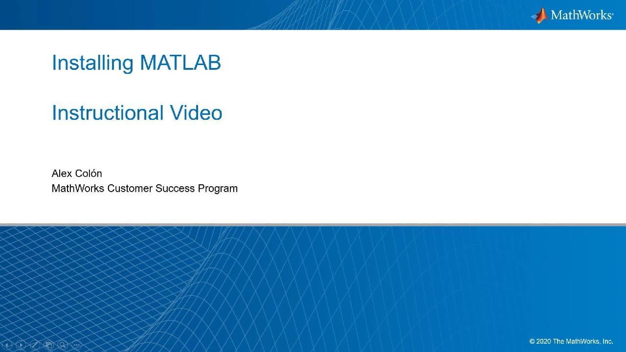 Install an Individual License MATLAB