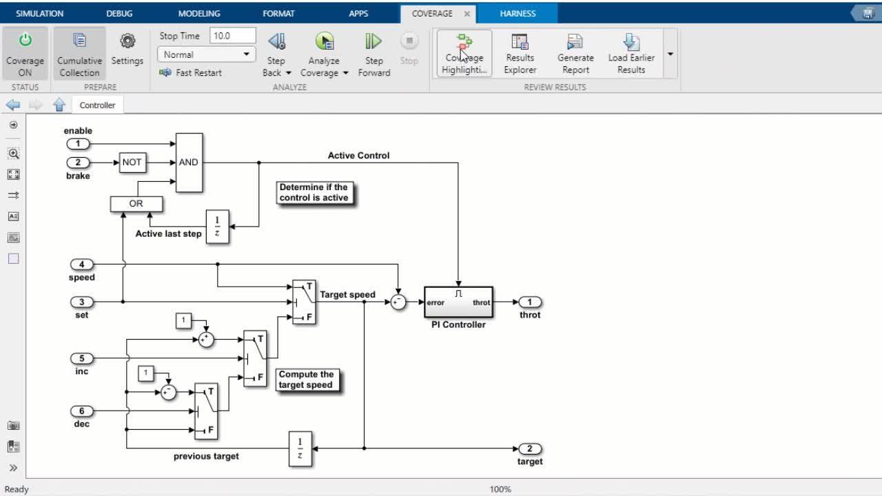 Coverage in Test Modeller Explained