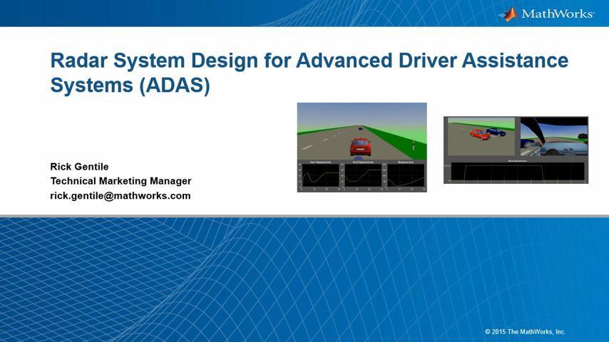 Radar System Modeling and Simulation for Automotive Advanced Driver  Assistance Systems - Video - MATLAB & Simulink