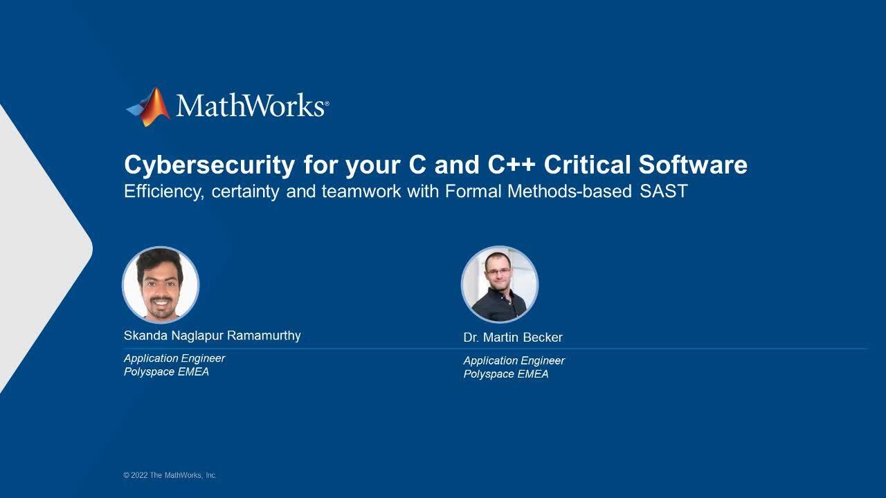 Cybersecurity for your C and C++ Embedded Software with Advanced