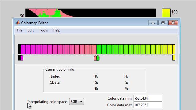Open colormap editor - MATLAB