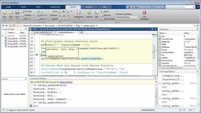 matlab function handle code generation