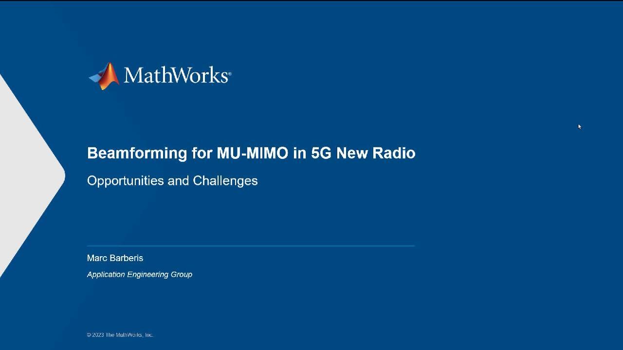 Beamforming for MU-MIMO in 5G New Radio - MATLAB