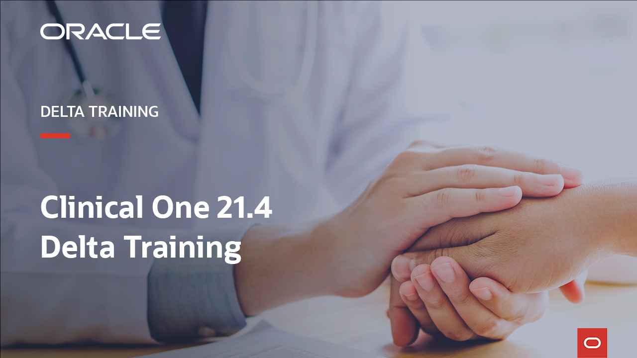 Clinical One 21.4 Delta Training video thumbnail