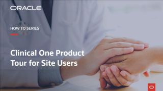 Clinical One Product Tour for Site Users video thumbnail