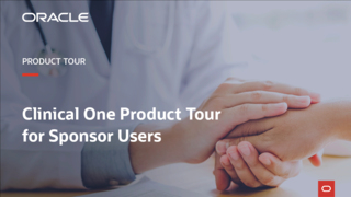 Clinical One Product Tour for Sponsor Users video thumbnail