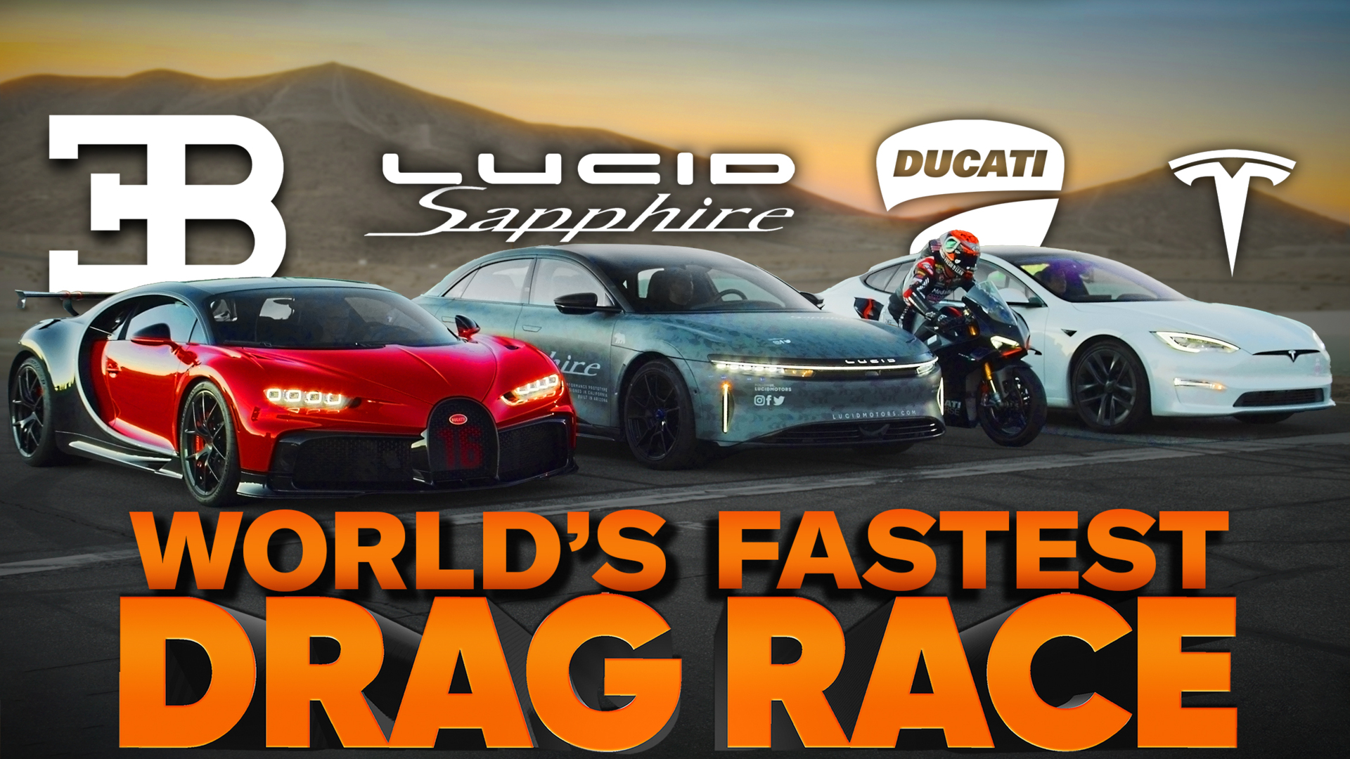 Racing the World's Quickest Cars: Lucid Air Sapphire vs Bugatti Chiron vs  Tesla Plaid — Cammisa's Ultimate Drag Race Replay - Hagerty Media