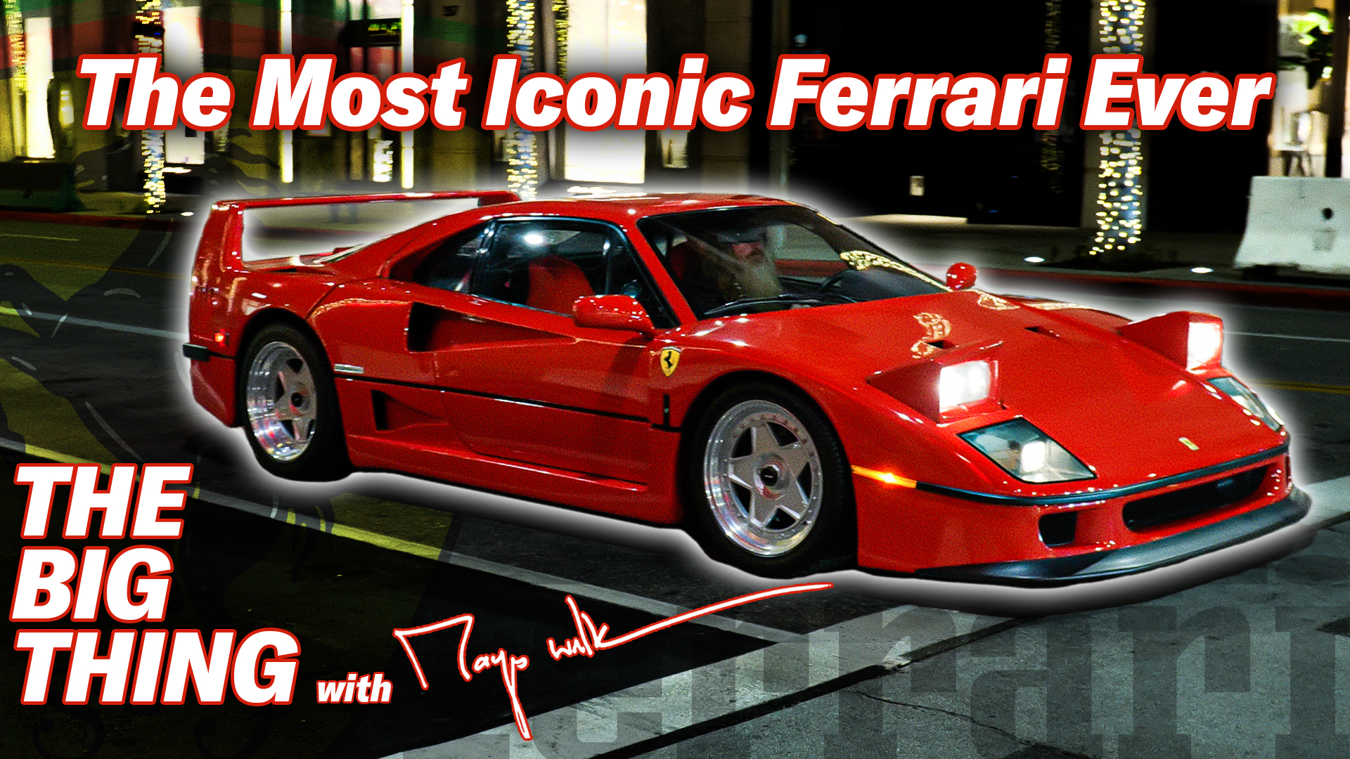The Most Iconic Ferrari: The F40  The Big Thing with Magnus Walker -  Hagerty Media