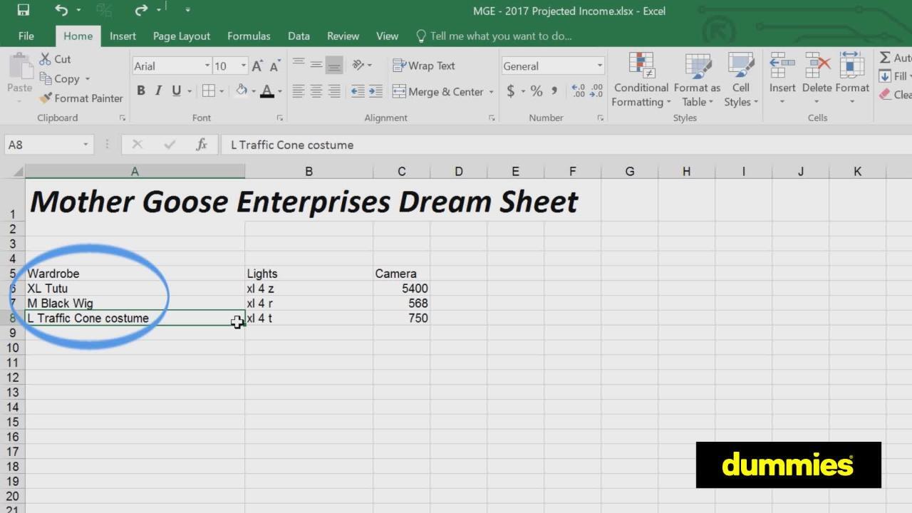 Microsoft Excel 2016 Interface