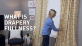 Learn what drapery fullness is and how it can make your curtains look more professional and give you the coverage you need. 