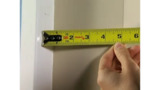Learn how to measure for bali vertical blinds and sliding panels with an outside mount. 