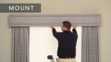 Learn how to install fabric valances and cornices from Bali. 