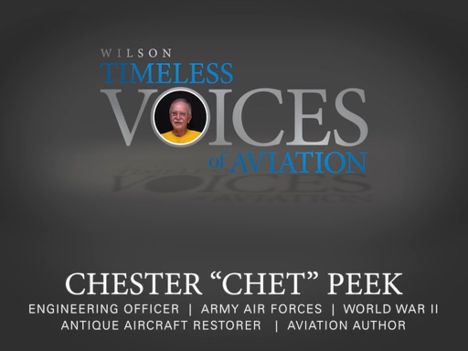 Timeless Voices: Chester "Chet" Peek