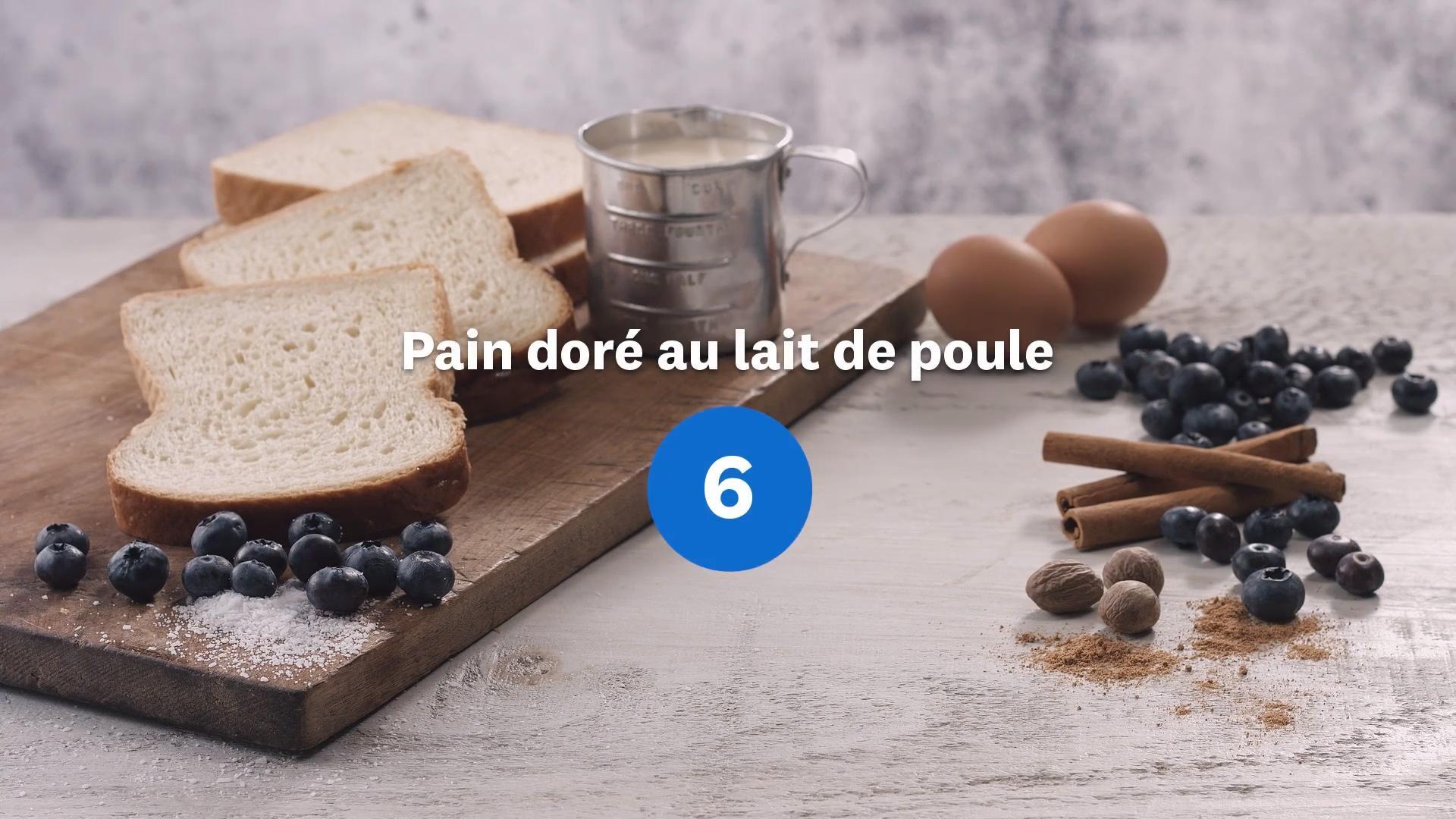 Pain doré au lait de poule