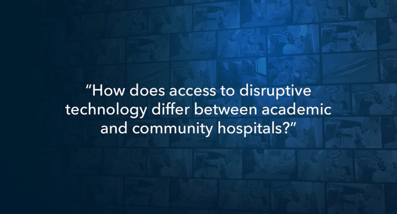 Bringing in new, disruptive technology – Irving Waxman, MD Video Thumbnail