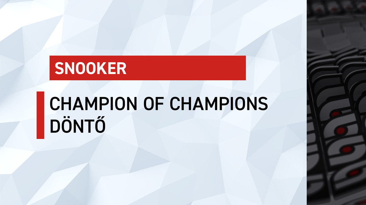 Snooker, Champion of Champions, döntő